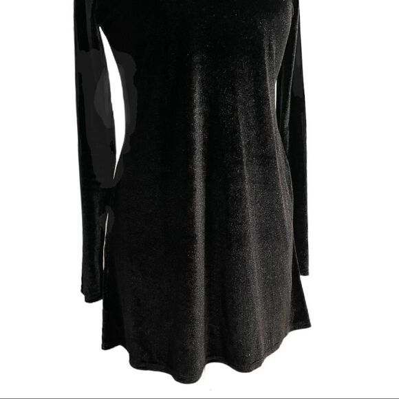 Folter Prophecy Hooded Velvet Tunic Dress / Gothic Witchy Tunic Sz M / Hooded - Picture 4 of 12